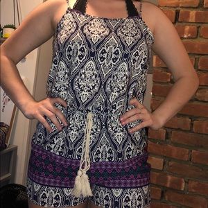 Pattern Chiffon Romper